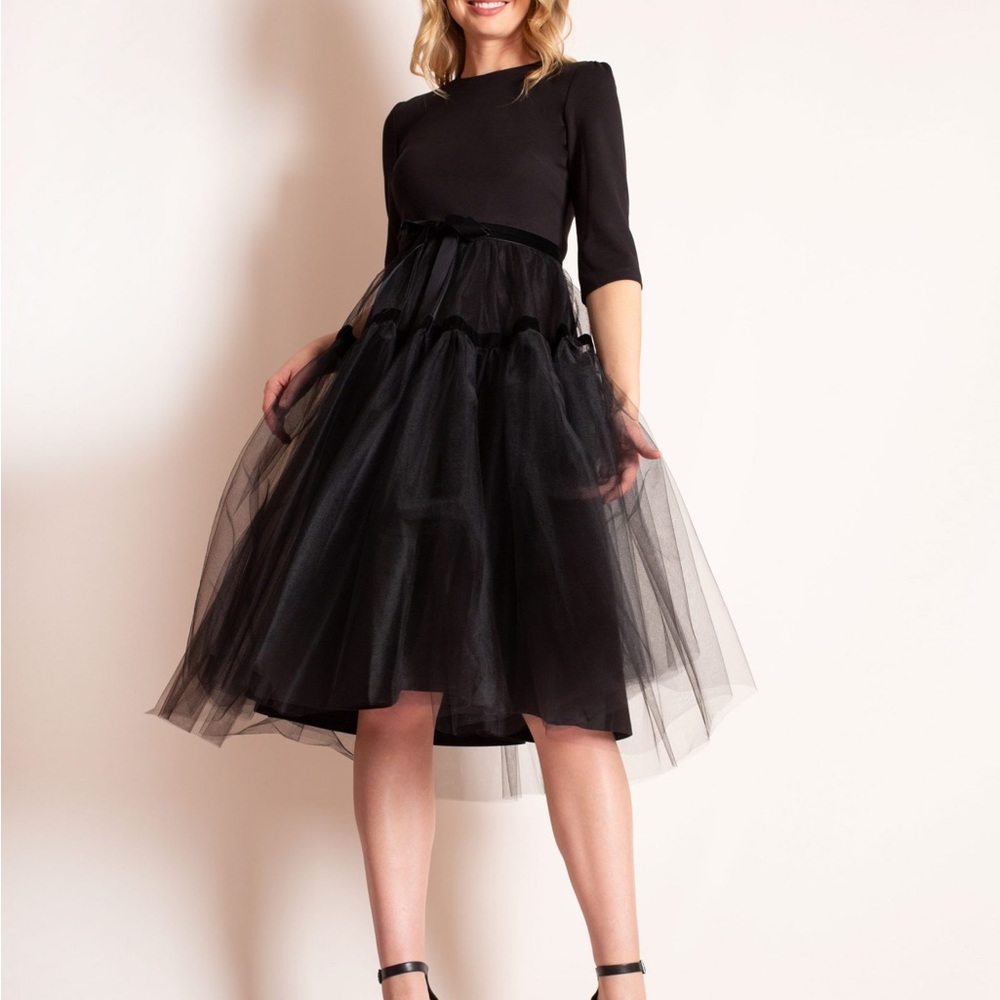 Camilyn Beth black tulle dress